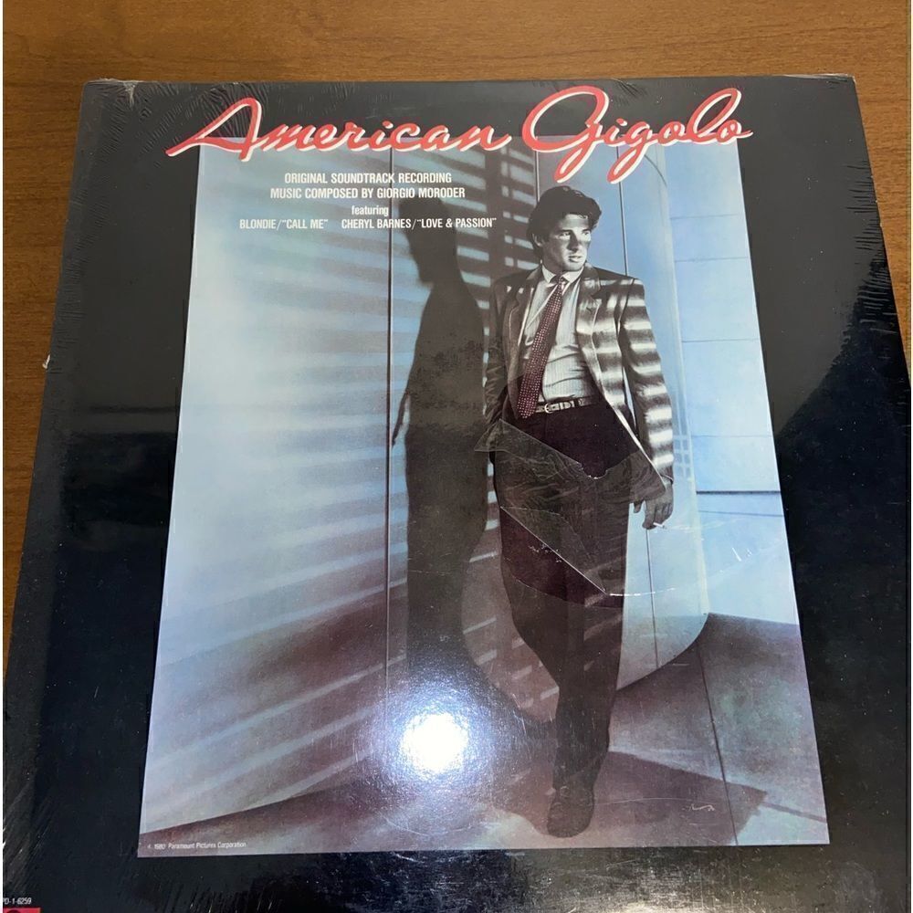 Vintage American Gigolo soundtrack still in plastic vinyl record